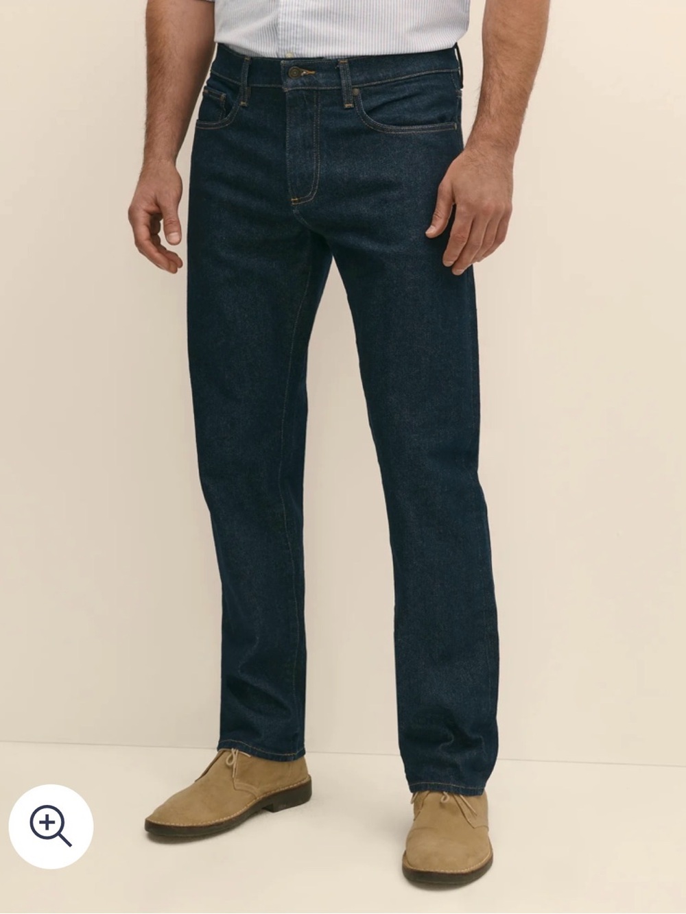 Brooks Brothers Men's Dark Blue Straight-Leg Jeans, NWT, W31/L32